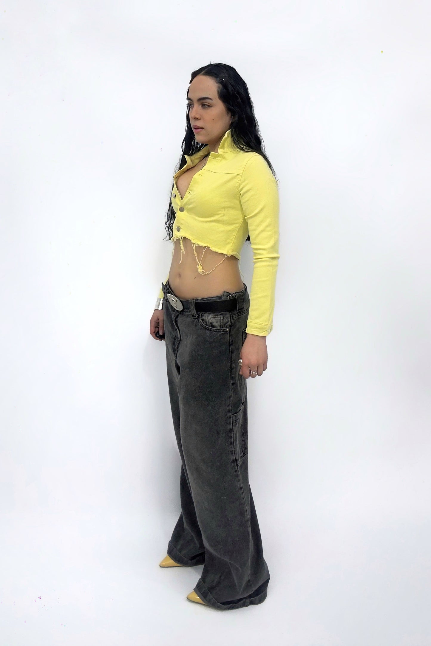 Campera Crop – Destroyed Style