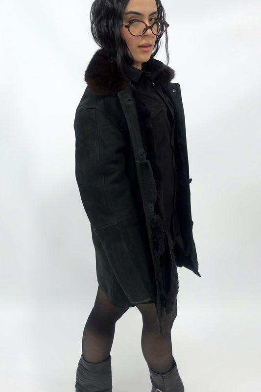 Gamulán Negro con Interior de Piel