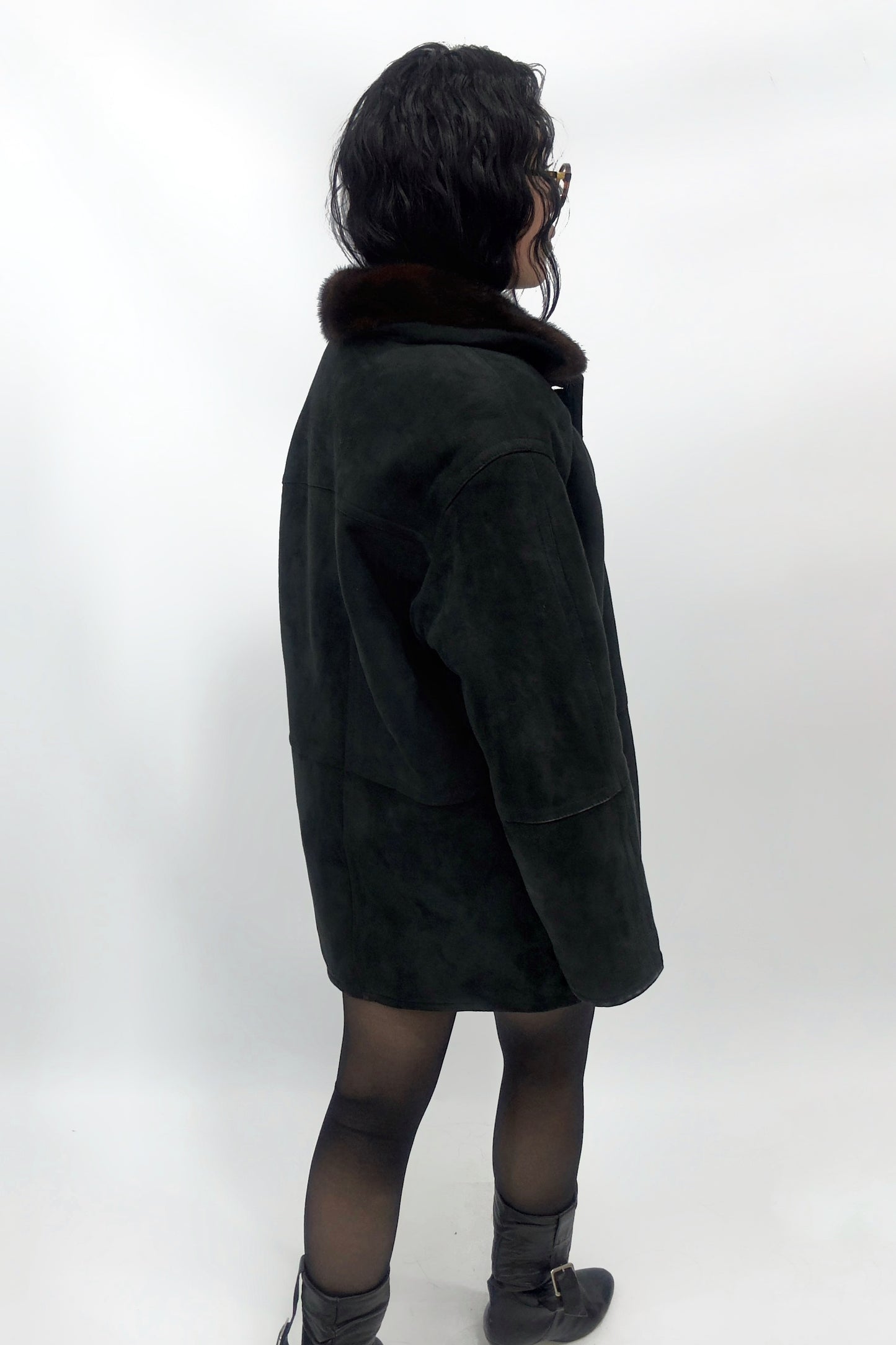 Gamulán Negro con Interior de Piel