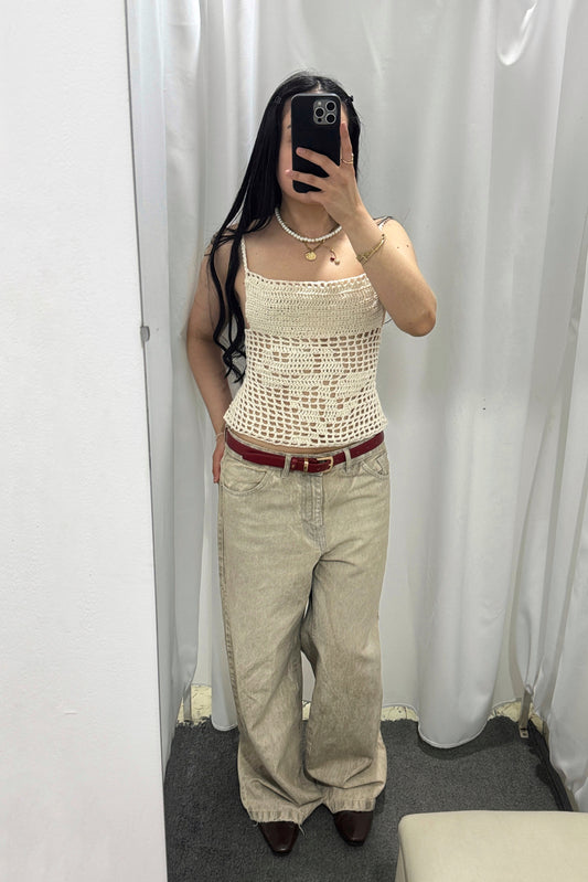 Top Tejido Rosy (con brillo)