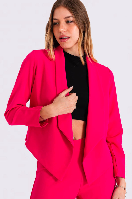 Conjunto Sastrero Fucsia – Blazer + Pantalón