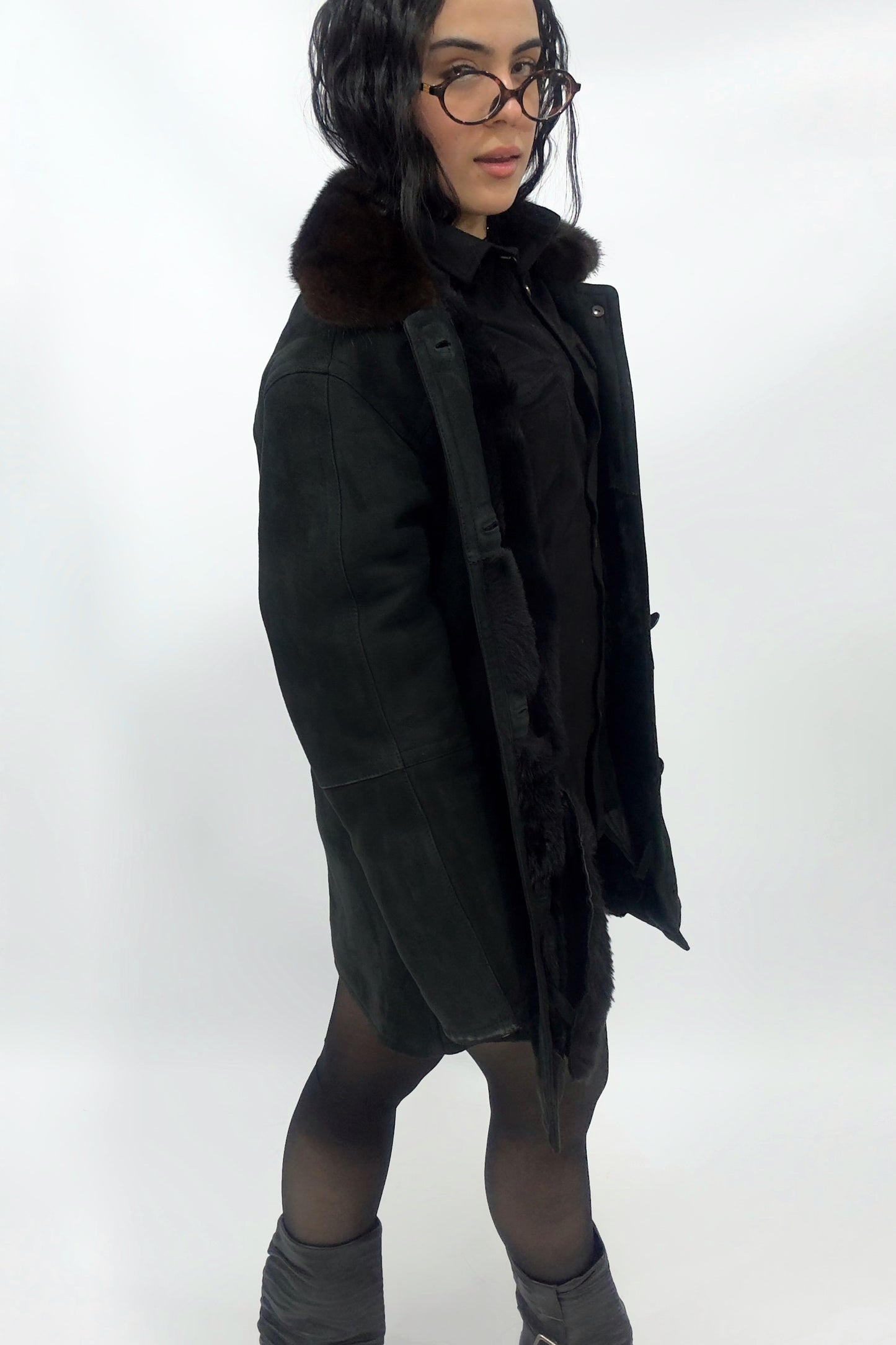 Gamulán Negro con Interior de Piel